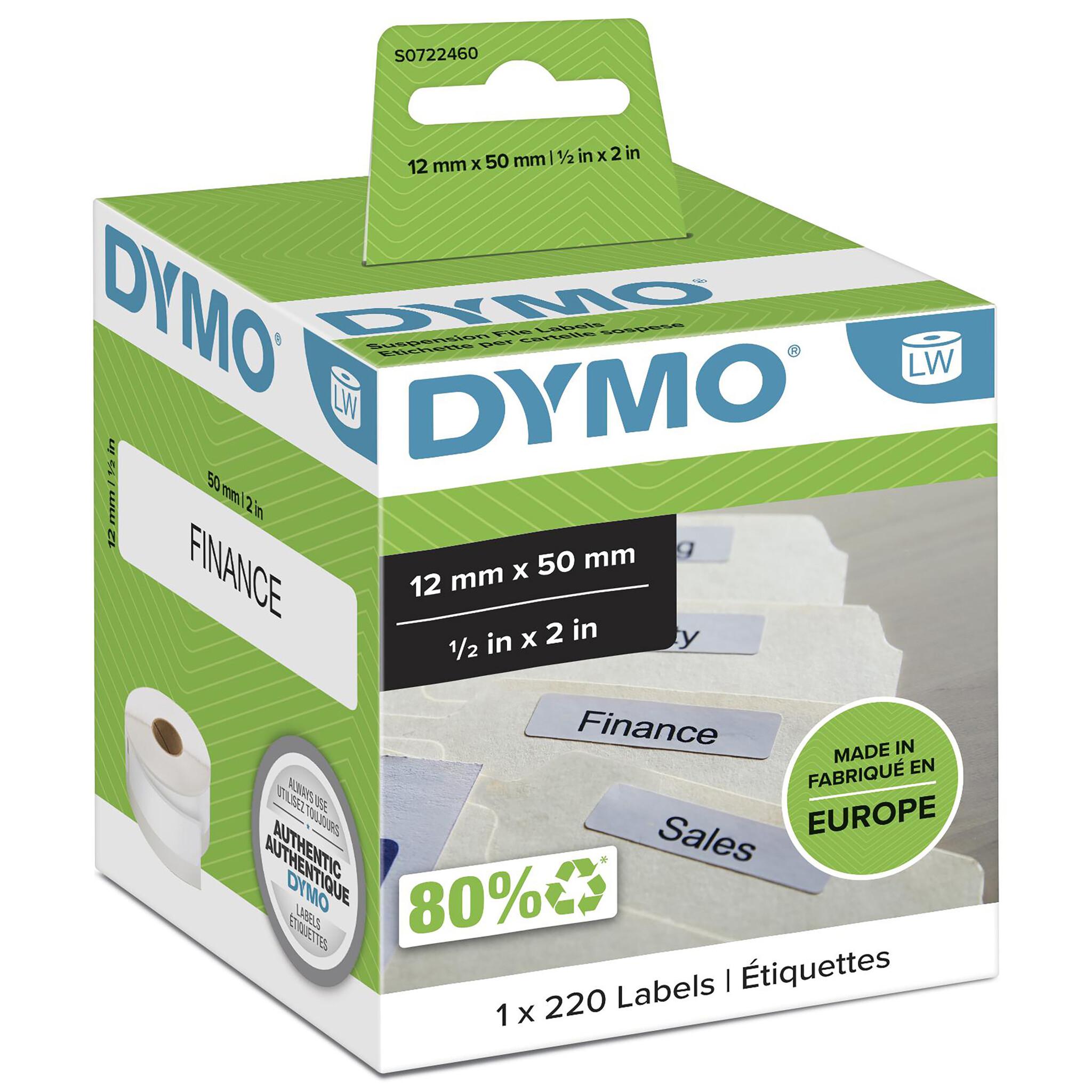 DYMO LW - Multi-Purpose Labels - 12 x 50 mm - S0722460 Бяла Самозалепващ се етикет на принтер | JAR Computers DYMO LW - Multi-Purpose Labels - 12 x 50 mm - S0722460 Бяла Самозалепващ се етикет на принтер