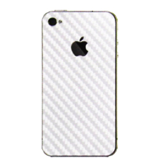 Карбонов скин за iPhone 4/4S - FitCase Sticker Kit Carbon (бял) | JAR Computers Карбонов скин за iPhone 4/4S - FitCase Sticker Kit Carbon (бял)