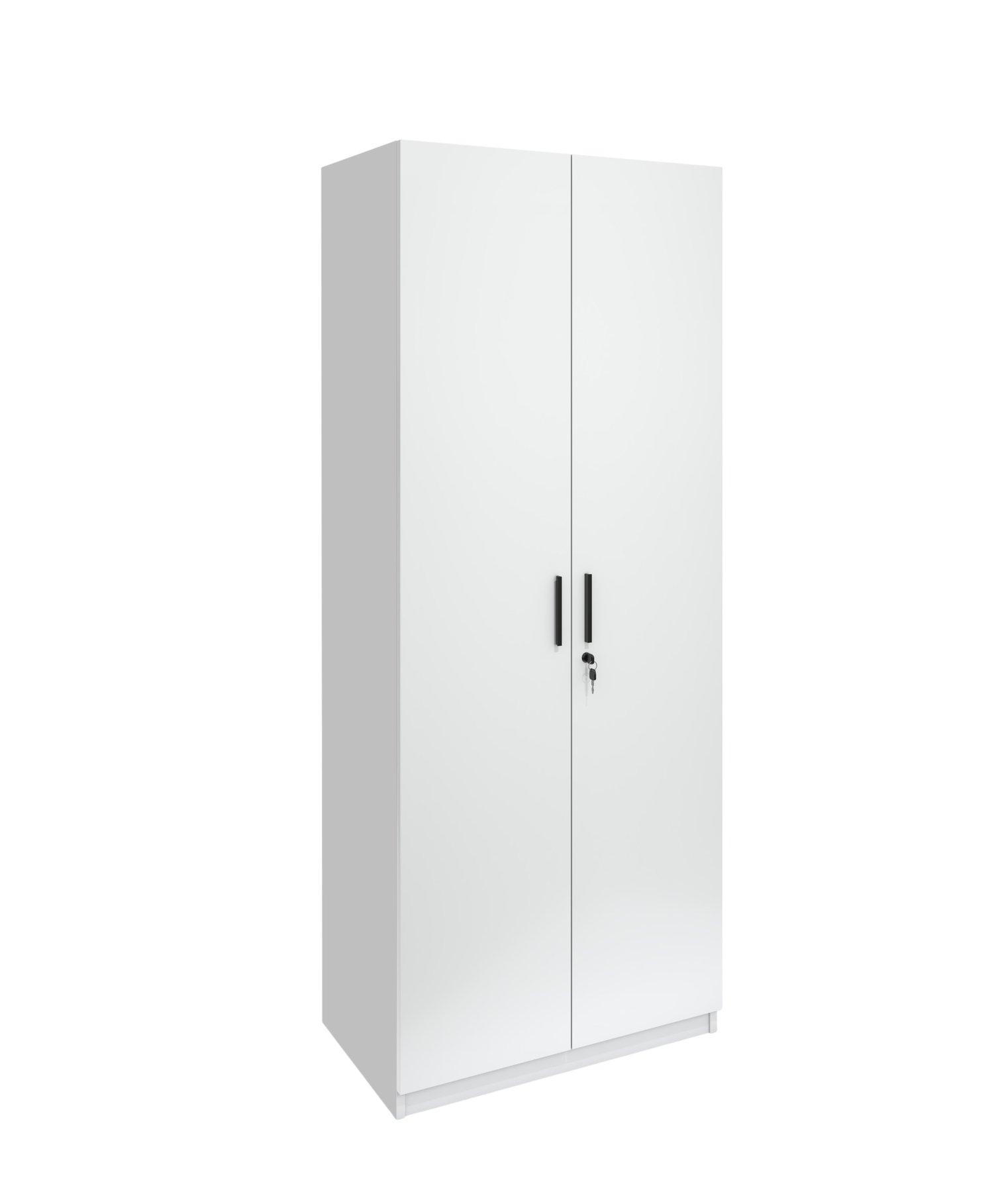 Гардероб RFG Monaco, двоен, 800 х 550 х 2000 mm, ПДЧ 18 mm, бял | JAR Computers Гардероб RFG Monaco, двоен, 800 х 550 х 2000 mm, ПДЧ 18 mm, бял