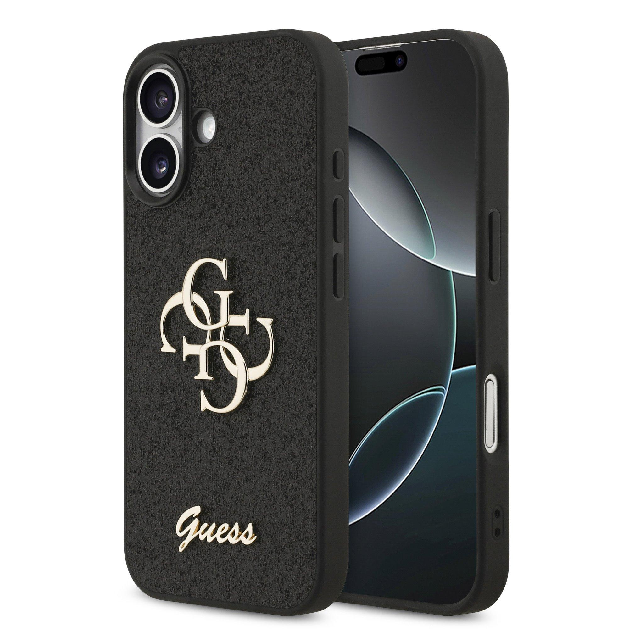 GUESS Калъф Apple iPhone 17, PU Fixed Glitter 4G Metal Logo, черен - GUHCP17SHG4SGK | JAR Computers GUESS Калъф Apple iPhone 17, PU Fixed Glitter 4G Metal Logo, черен - GUHCP17SHG4SGK