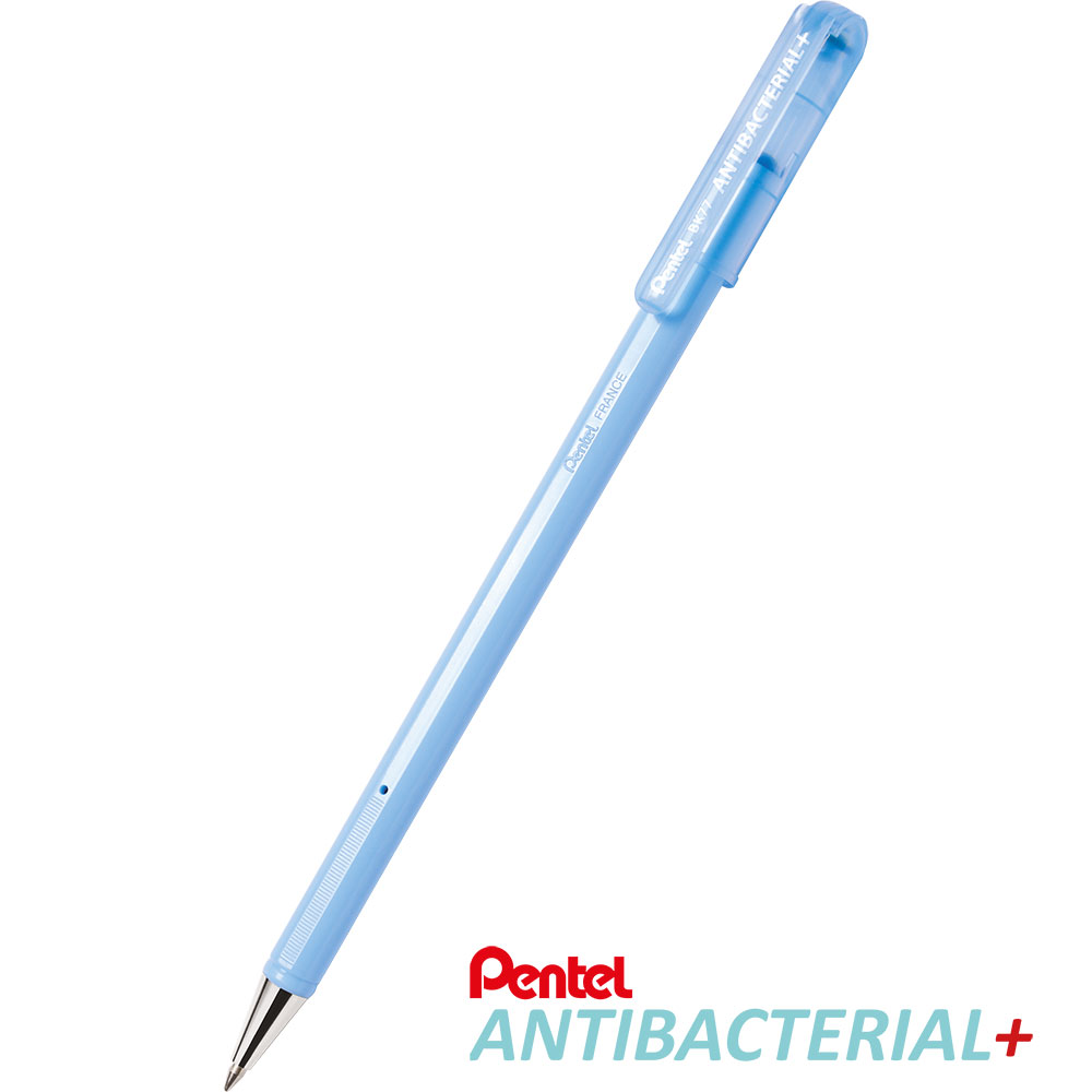 Химикалка Pentel Antibacterial 0.7мм син