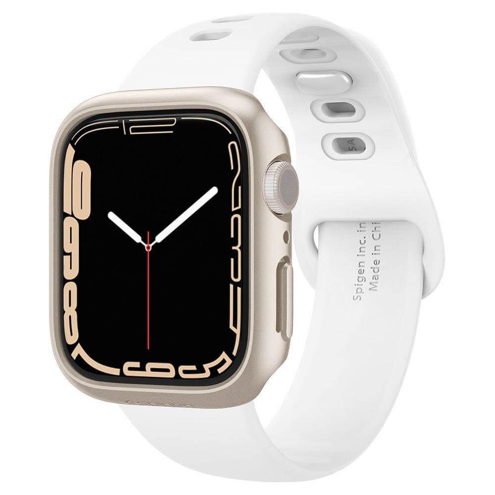 Качествен твърд кейс за Apple Watch 7 41мм - Spigen Thin Fit Case (златист) | JAR Computers Качествен твърд кейс за Apple Watch 7 41мм - Spigen Thin Fit Case (златист)