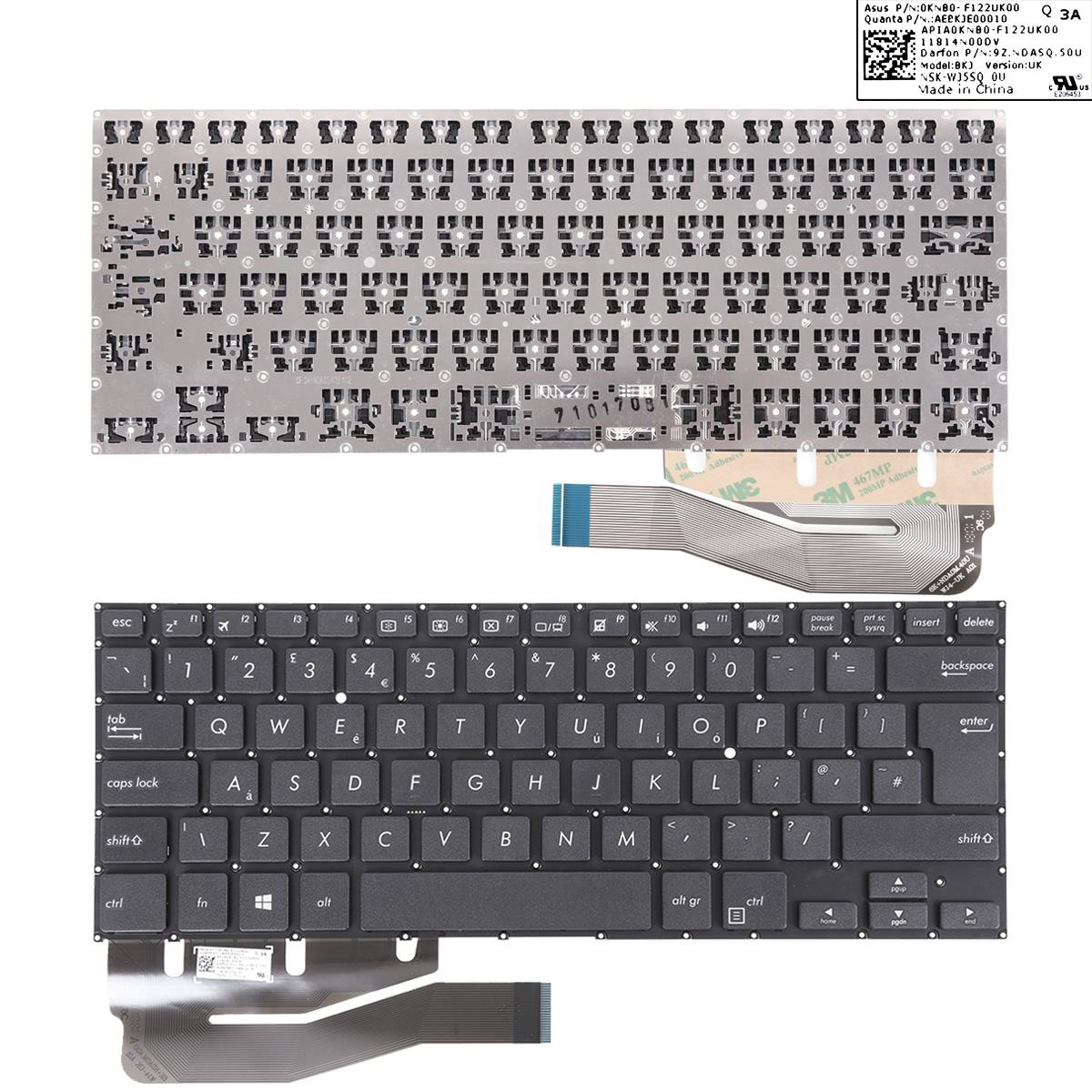 Клавиатура за лаптоп Asus VivoBook Flip TP410 TP410U TP410UA TP410UF TP410UR TP401 TP401CA TP461 Черна Без Рамка С Голям Ентър UK | JAR Computers Клавиатура за лаптоп Asus VivoBook Flip TP410 TP410U TP410UA TP410UF TP410UR TP401 TP401CA TP461 Черна Без Рамка С Голям Ентър UK