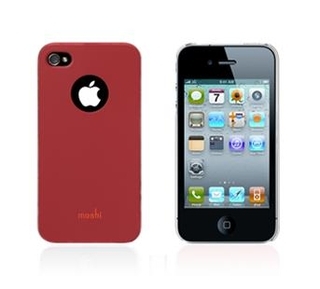 Поликарбонатов кейс и защитно покритие за iPhone 4 - Moshi iGlaze (червен) | JAR Computers Поликарбонатов кейс и защитно покритие за iPhone 4 - Moshi iGlaze (червен)