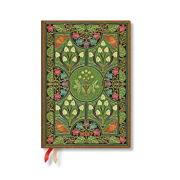 Paperblanks Планер Poetry in Bloom, Midi, вертикален, твърда корица, 88 листа, за 2027 година
