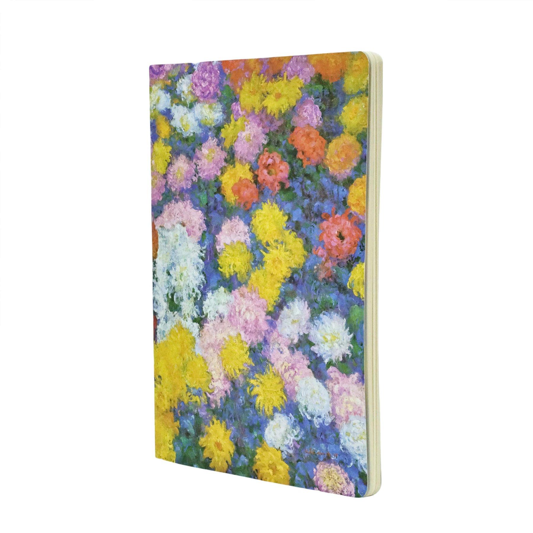 Paperblanks Тетрадка Monet Chrysanthemums, А4, нелинирана, 40 листа