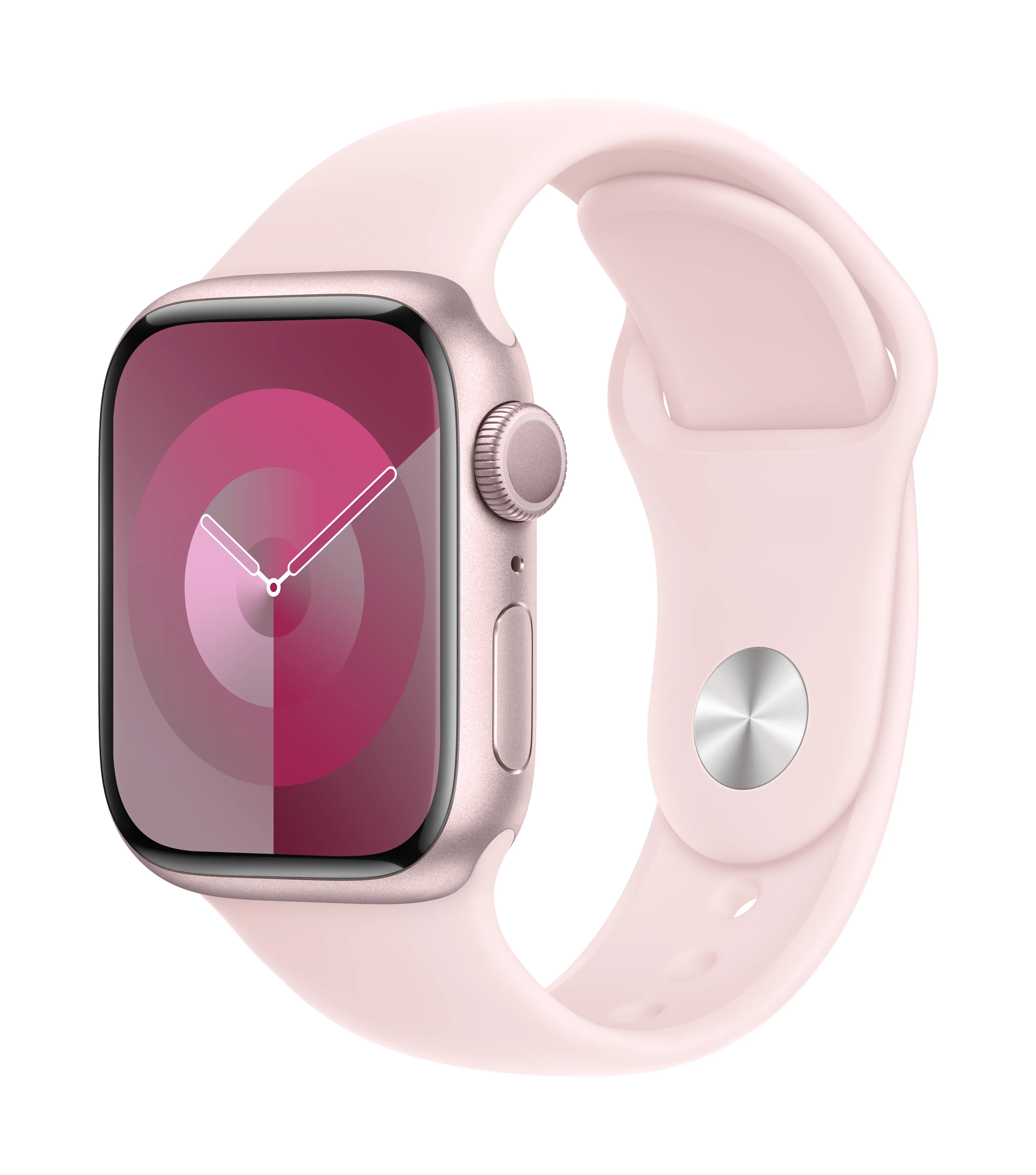 Смарт часовник Apple Watch 9 41mm Pink/Pink Band S/M mr933q , 1.69 , Apple S9 SiP 64-bit Dual Core , 64 , 41.00
