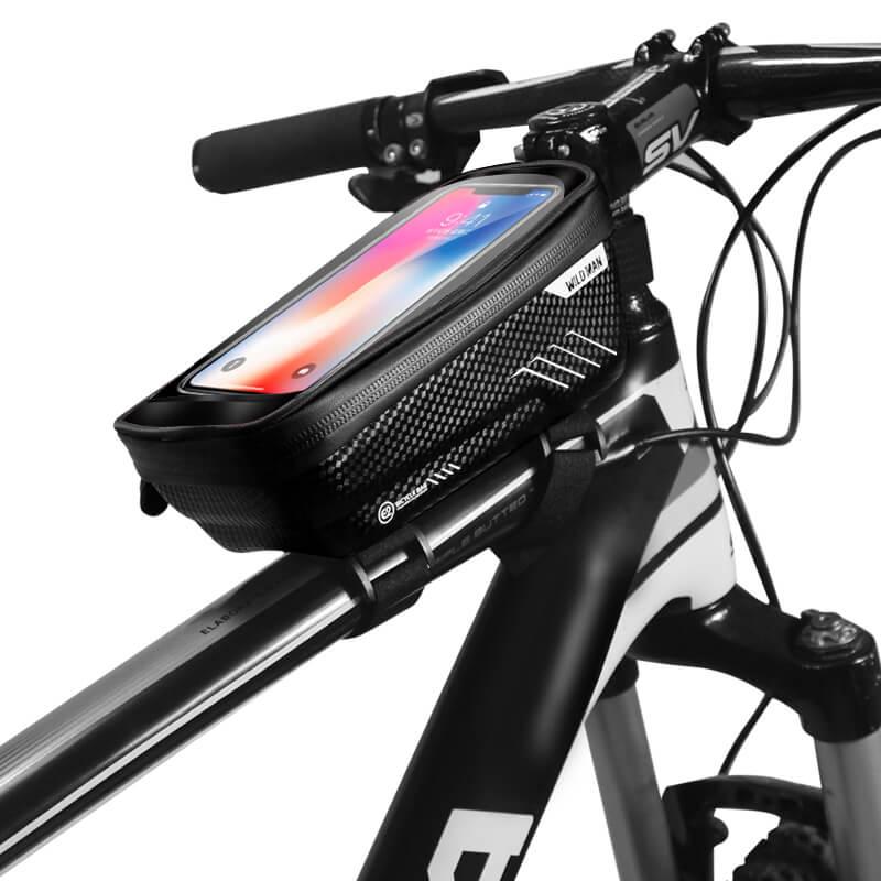 Универсален калъф за кормилото на колело - Wildman E2 Waterproof Bicycle Bag 1L (черен) | JAR Computers Универсален калъф за кормилото на колело - Wildman E2 Waterproof Bicycle Bag 1L (черен)