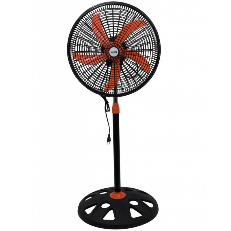 Вентилатор Oliver Voltz OV51760N18, 50W, 18", 3 скорости, Светлинен индикатор, Регулиране, Черен/оранжев