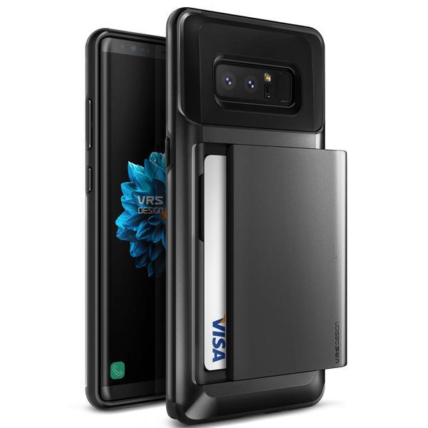 Висок клас хибриден удароустойчив кейс с място за кр. карти за Samsung Galaxy Note 8 - Verus Damda Glide Case (черен) | JAR Computers Висок клас хибриден удароустойчив кейс с място за кр. карти за Samsung Galaxy Note 8 - Verus Damda Glide Case (черен)