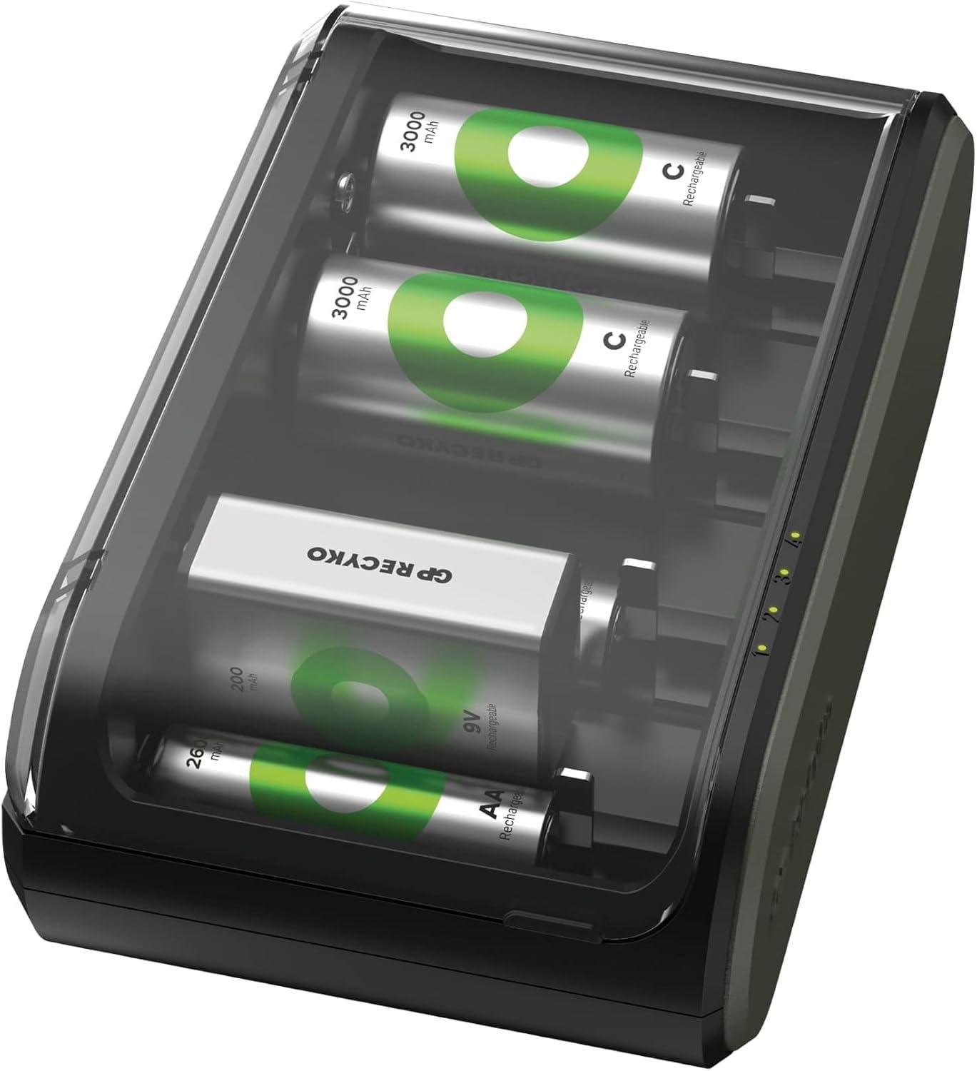 Зарядно у-во с 6 гнезда / 4 канала Universal Charger R6,03,14,20,22  B361 GP | JAR Computers Зарядно у-во с 6 гнезда / 4 канала Universal Charger R6,03,14,20,22  B361 GP