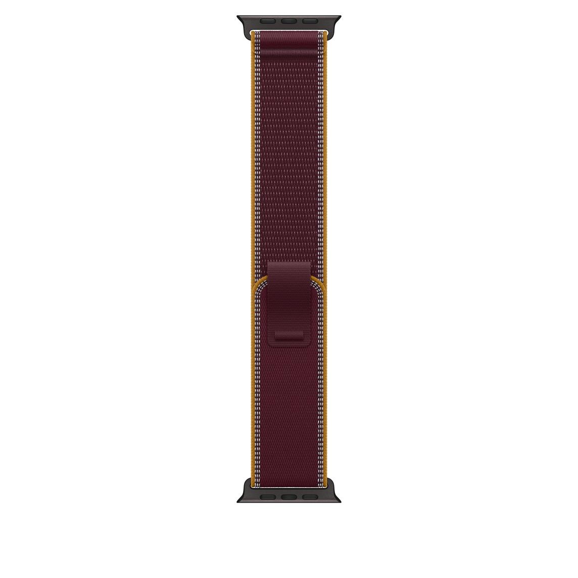 Apple Watch 49mm Titanium Loop: Burgundy Trail Loop - S/M - Black Titanium Finish | JAR Computers Apple Watch 49mm Titanium Loop: Burgundy Trail Loop - S/M - Black Titanium Finish