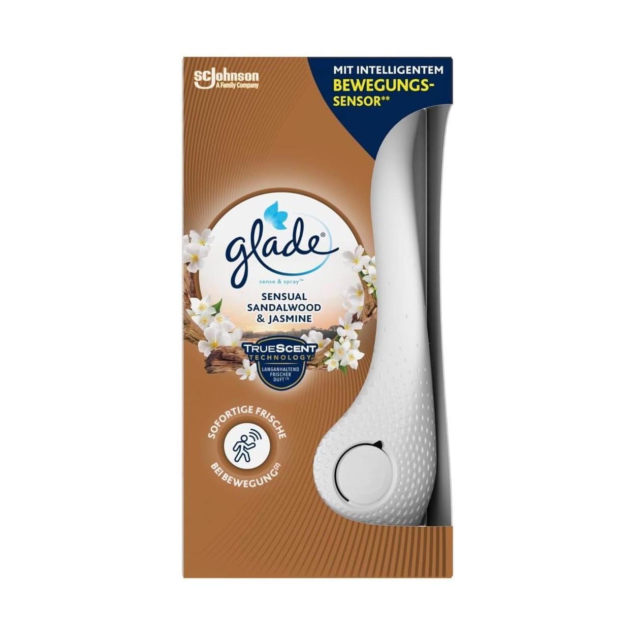 Ароматизатор с автоматичен сензор Glade Sense&Spray, сандалово дърво и жасмин, 18 мл | JAR Computers Ароматизатор с автоматичен сензор Glade Sense&Spray, сандалово дърво и жасмин, 18 мл