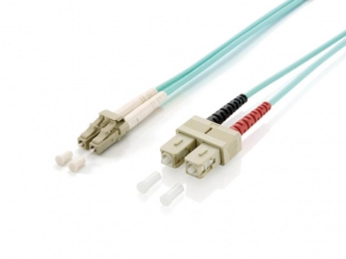Equip LC/SC Fiber Optic Patch Cable, OM3, 20m | JAR Computers Equip LC/SC Fiber Optic Patch Cable, OM3, 20m
