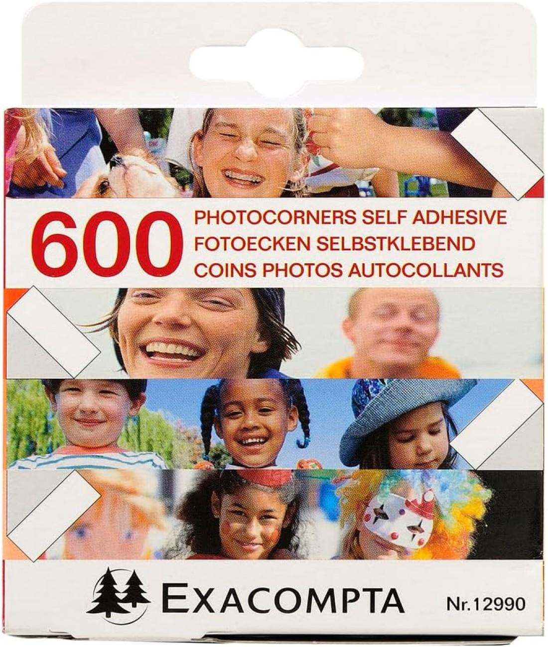 Фотоъгли EXACOMPTA, самозалепващи, 600 бр. | JAR Computers Фотоъгли EXACOMPTA, самозалепващи, 600 бр.