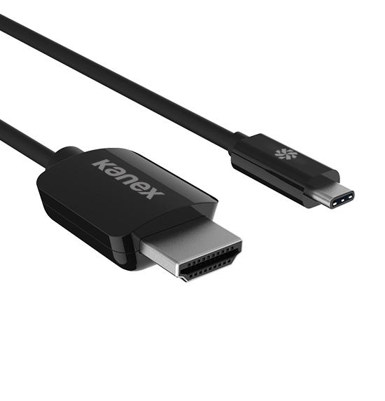 Кабел за свързване от USB-C към HDMI 4K (5 метра) - Kanex Thunderbolt 3.0 (USB-C) to HDMI Cable (черен) | JAR Computers Кабел за свързване от USB-C към HDMI 4K (5 метра) - Kanex Thunderbolt 3.0 (USB-C) to HDMI Cable (черен)