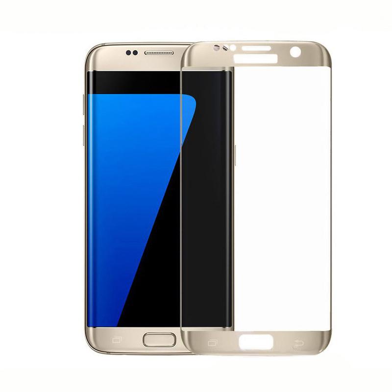 Калено стъклено защитно покритие за дисплея на Samsung Galaxy S7 Edge - Vcover 3D Curved Silk Tempered Glass (златист) | JAR Computers Калено стъклено защитно покритие за дисплея на Samsung Galaxy S7 Edge - Vcover 3D Curved Silk Tempered Glass (златист)