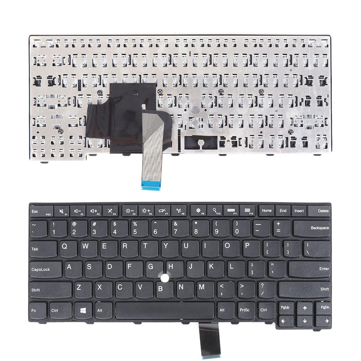 Клавиатура за лаптоп Lenovo ThinkPad E431 E440 L440 L450 L460 T431s T440 Черна с Черна Рамка - Съвместима