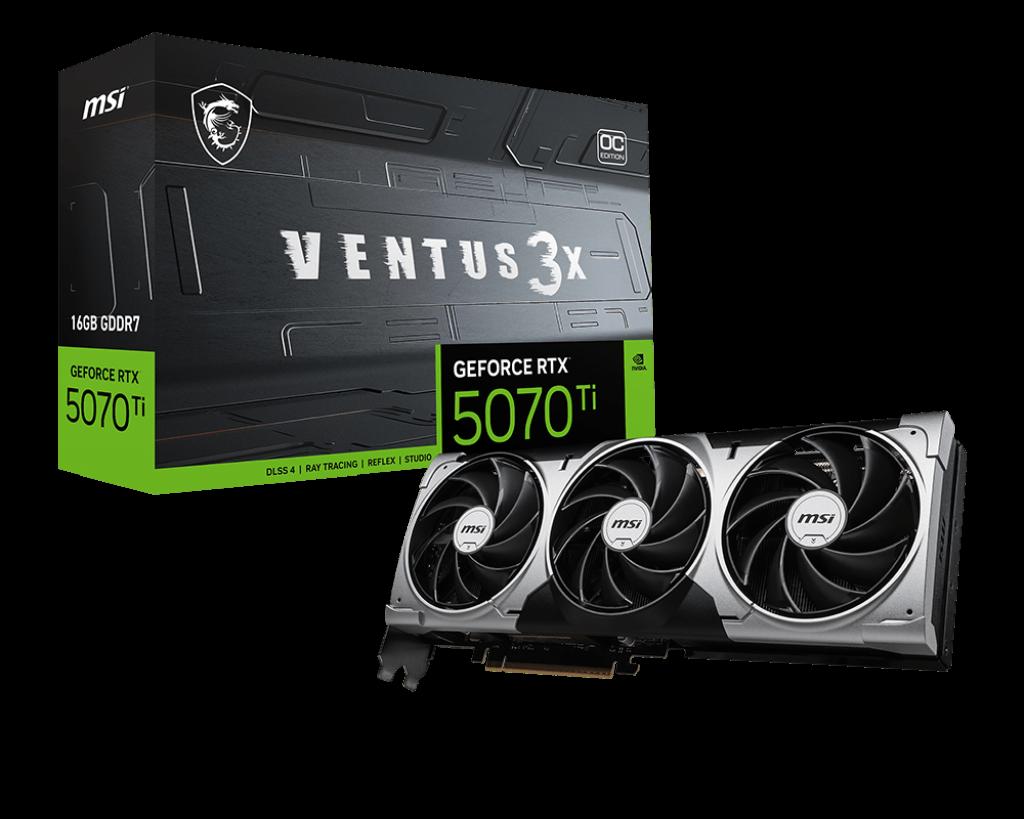 MSI RTX5070TI 16G VENTUS 3X OC | JAR Computers MSI RTX5070TI 16G VENTUS 3X OC
