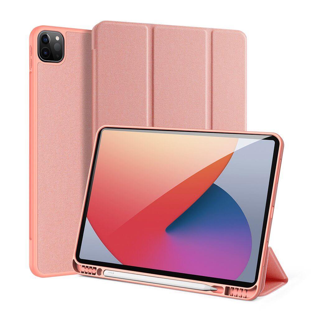 Полиуретанов кейс с поставка и отделение за Apple Pencil 2 за iPad Pro 12.9 M1 (2021) - DUX DUCIS Domo Tablet Case (розов) | JAR Computers Полиуретанов кейс с поставка и отделение за Apple Pencil 2 за iPad Pro 12.9 M1 (2021) - DUX DUCIS Domo Tablet Case (розов)
