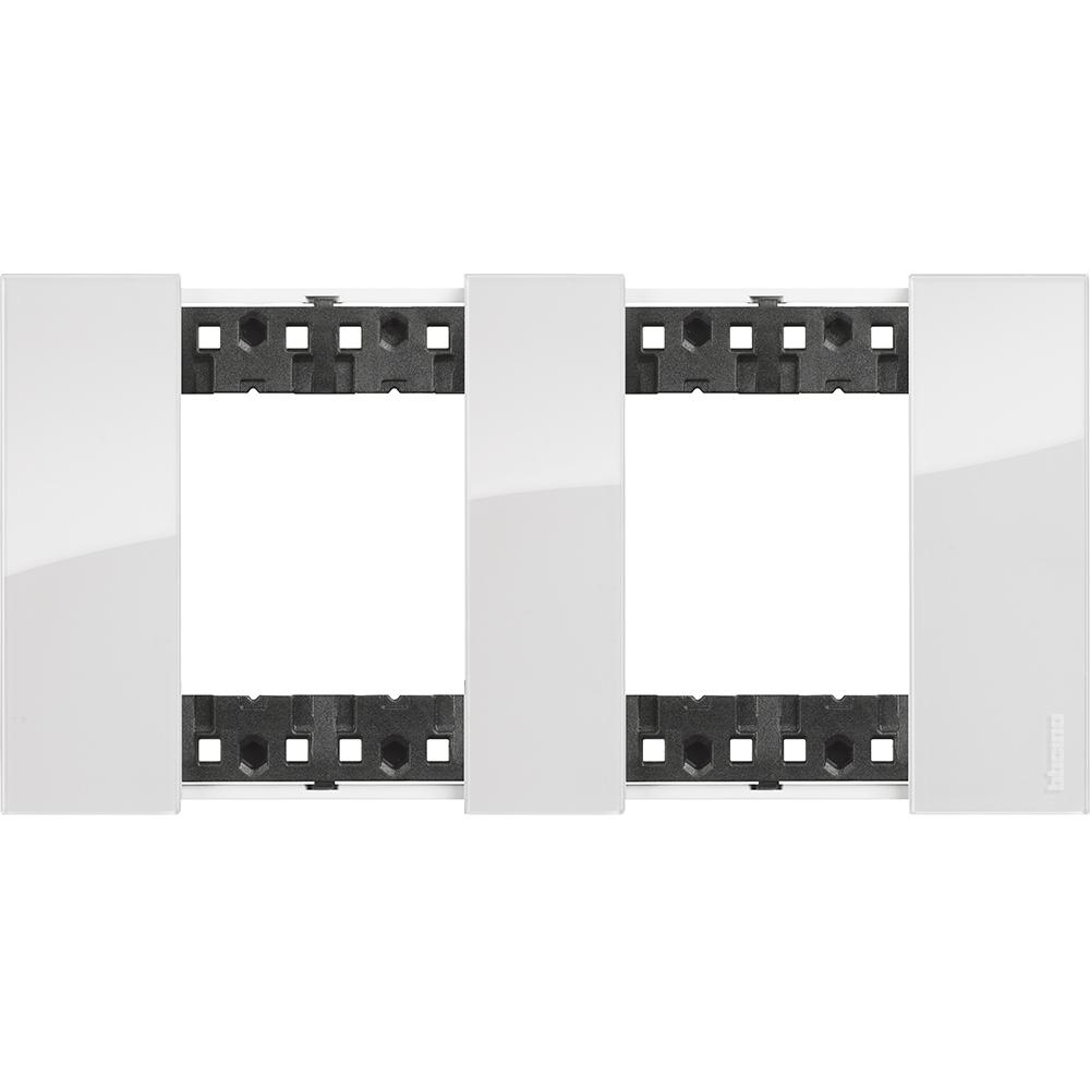 Рамка 2x2M Лед немски стандарт - bticino Living Now KA4802M2DW | JAR Computers Рамка 2x2M Лед немски стандарт - bticino Living Now KA4802M2DW