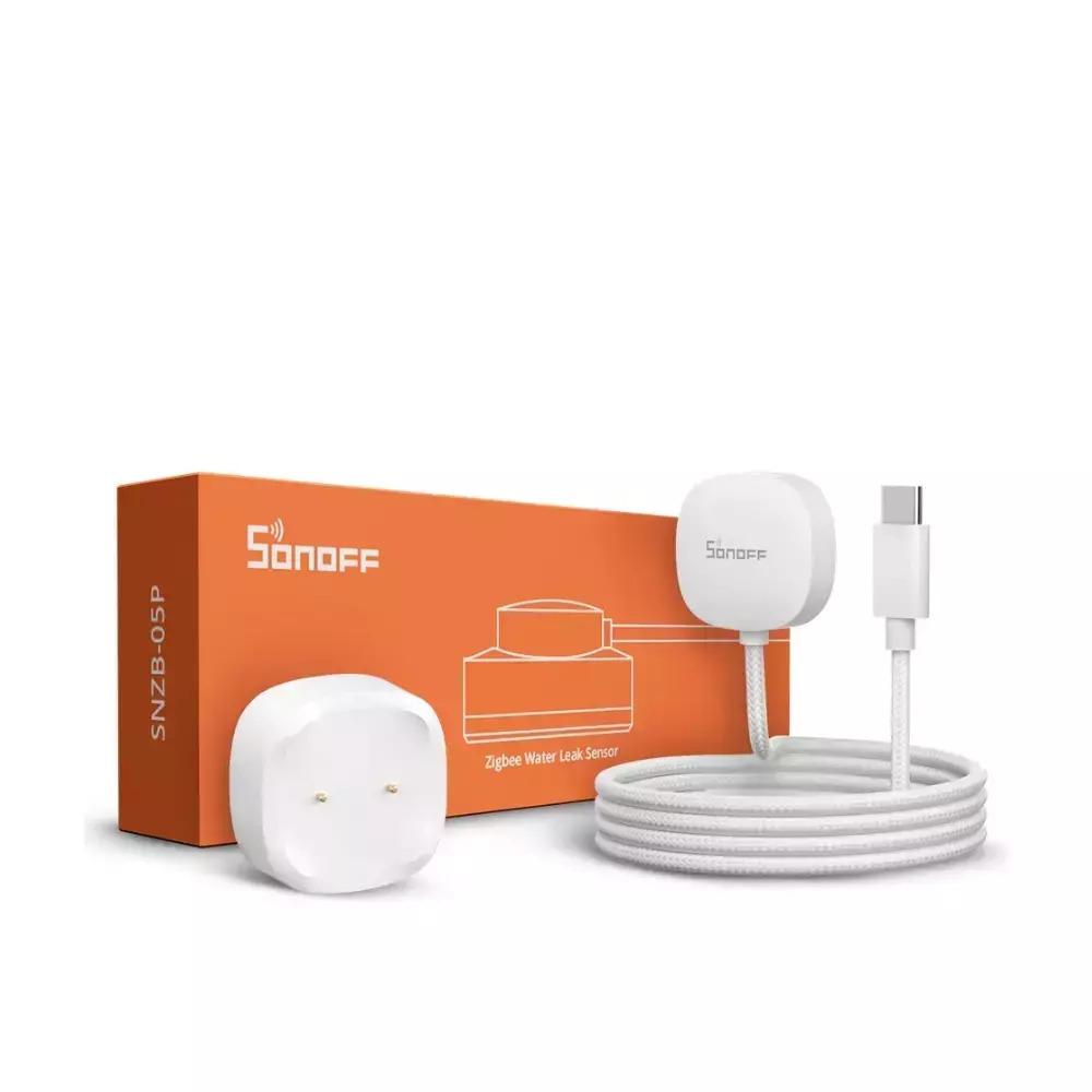 SONOFF SNZB-05P ZigBee Water Leak Sensor + WLDC200 Cable Set (SNZB-05PC) (SONSNZB-05PC)