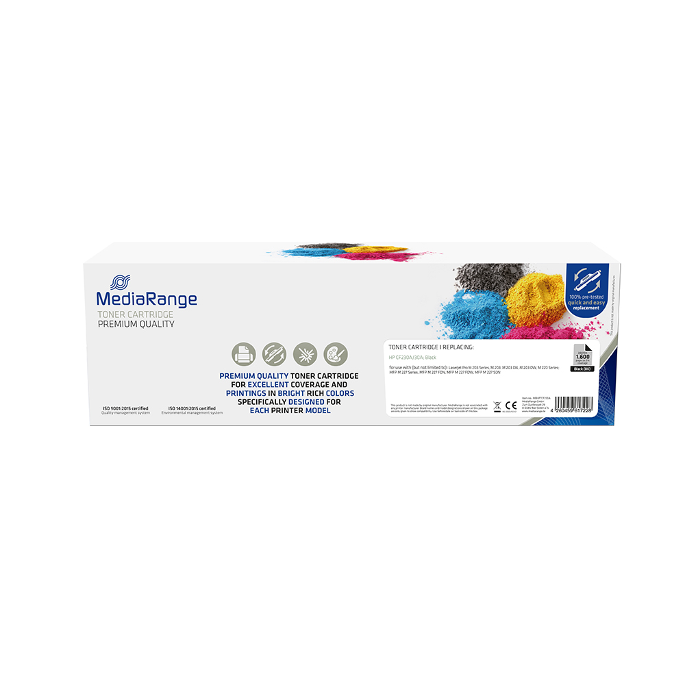 Toner MEDIARANGE Compatible for Printers HP (Black) (CF230A/30A) (MRHPTCF230A)