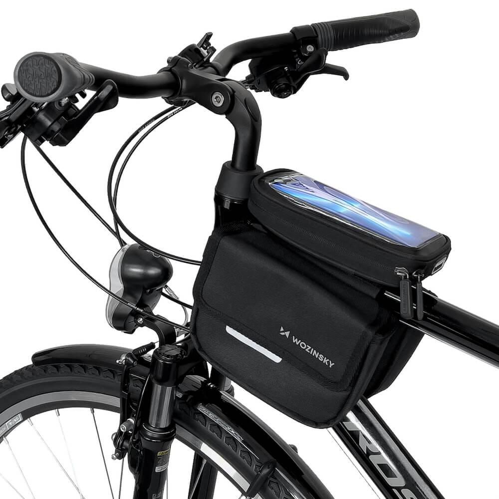 Универсалнa чанта за рамката на колело - Wozinsky Bike Front Frame Pannier Bag 1.5L (черен) | JAR Computers Универсалнa чанта за рамката на колело - Wozinsky Bike Front Frame Pannier Bag 1.5L (черен)