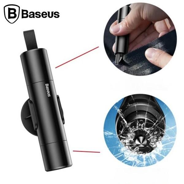 Baseus Sharp Tool Safety Hammer Window-breaking+Safety belt cutting Dark gray | JAR Computers Baseus Sharp Tool Safety Hammer Window-breaking+Safety belt cutting Dark gray