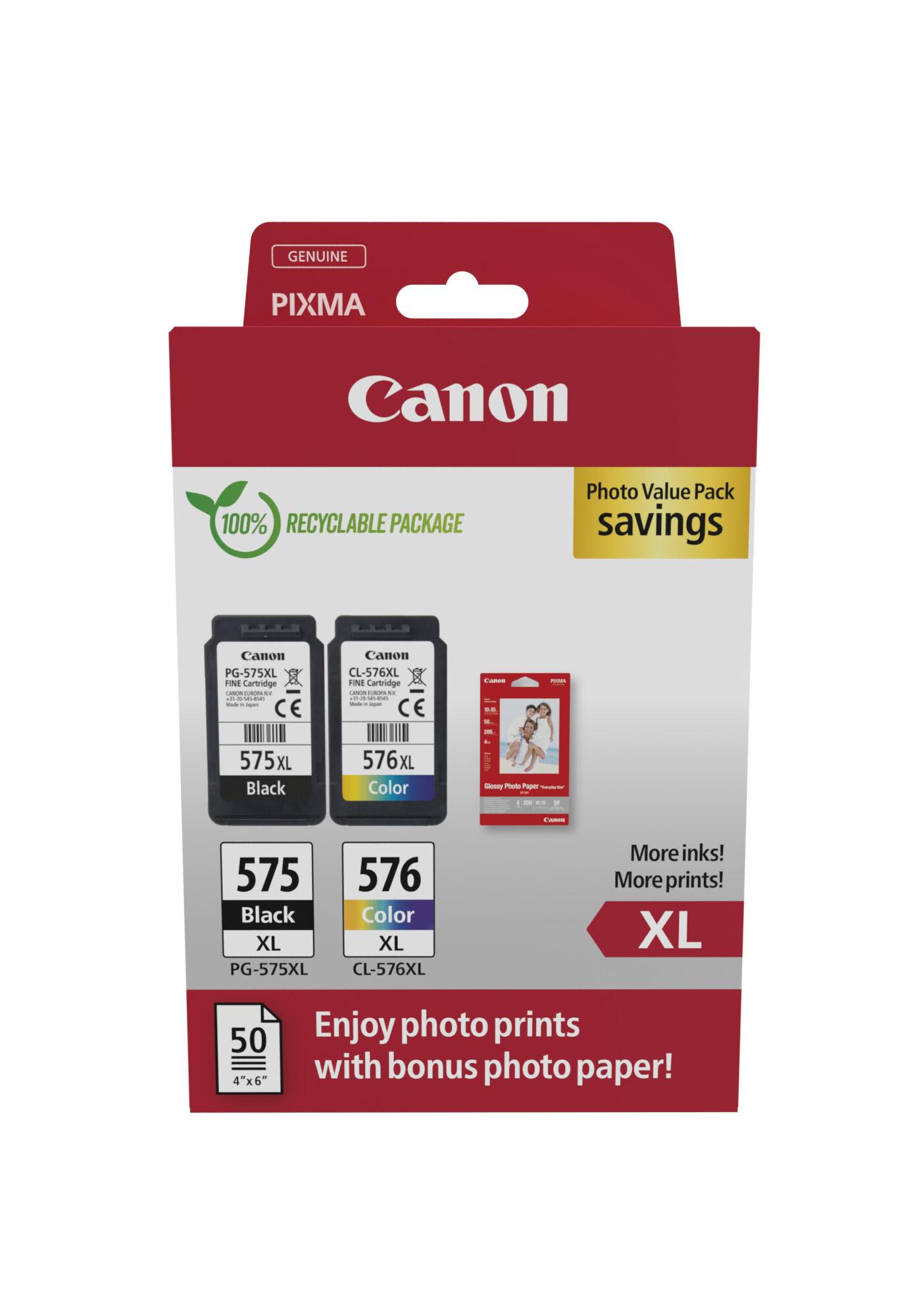 Canon 5437C006 глава и патрон за мастиленоструен принтер 2 броя Оригинал Висок (XL) добив Черен, Синьо-зелен, Пурпурен, Жълт | JAR Computers Canon 5437C006 глава и патрон за мастиленоструен принтер 2 броя Оригинал Висок (XL) добив Черен, Синьо-зелен, Пурпурен, Жълт