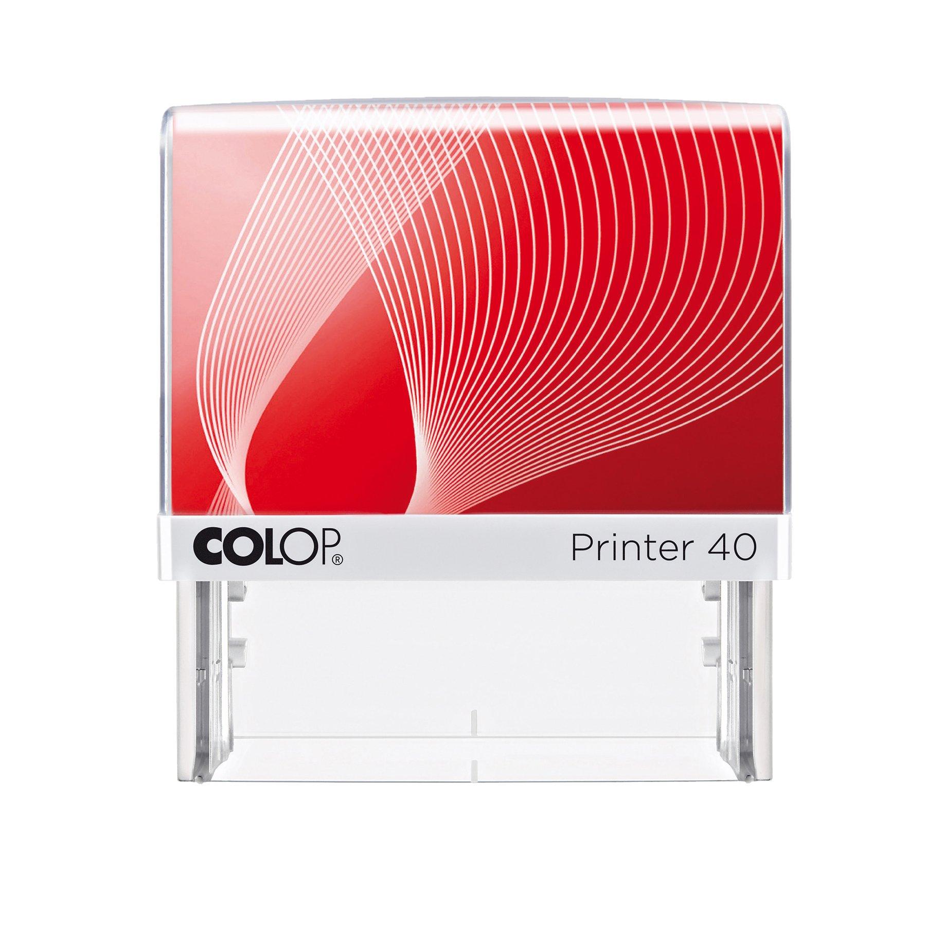 Colop Печат Printer 40, правоъгълен, 23 x 59 mm, син | JAR Computers Colop Печат Printer 40, правоъгълен, 23 x 59 mm, син