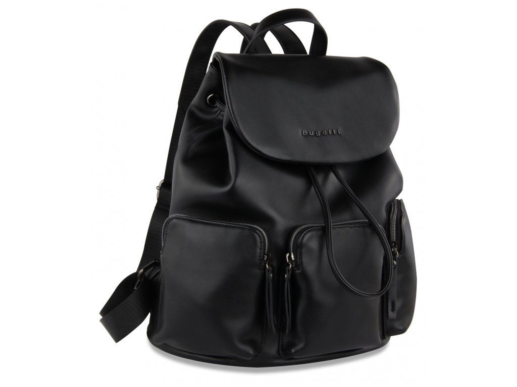 Дамска раница Bugatti Elda, екокожа, черна | JAR Computers Дамска раница Bugatti Elda, екокожа, черна