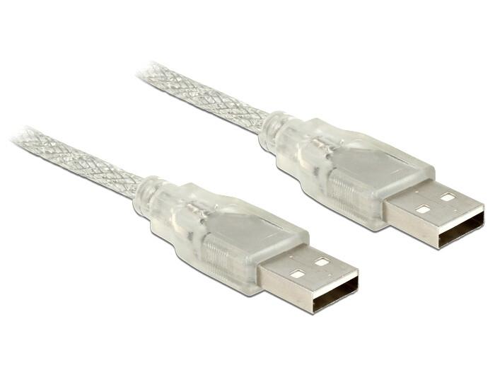 DeLOCK 83888 USB кабел USB 2.0 1,5 м USB A 0,48 Гбит/с Прозрачен