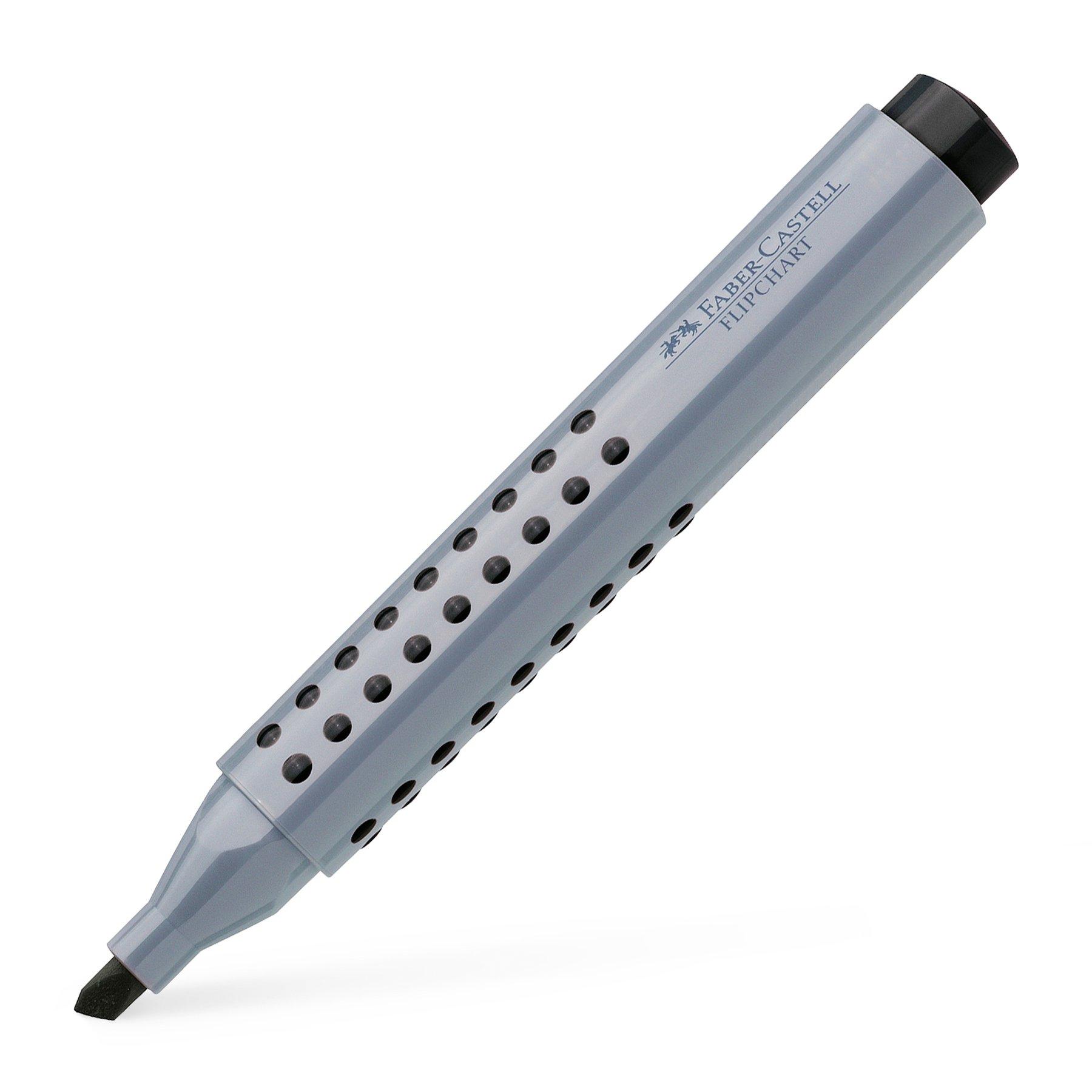 Faber-Castell Маркер за флипчарт Grip, скосен, черен