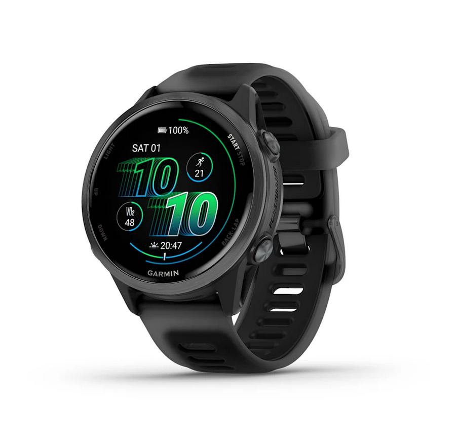Forerunner® 570 - 42мм - Forerunner® 570 - 42мм - Slate Grey Aluminium с Translucent Black/Black каишка