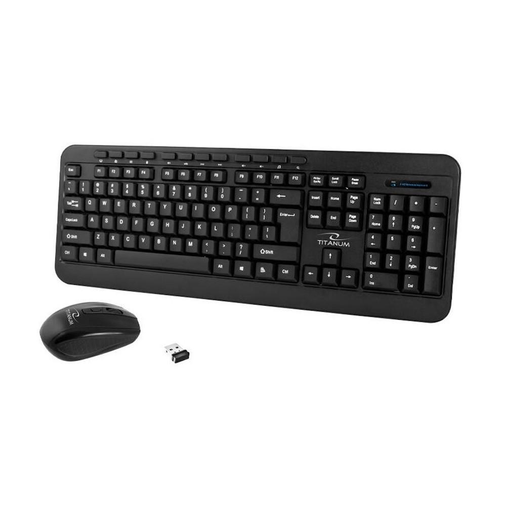 Комплект безжични клавиатура и мишка - Esperanza Titanium Wireless Keyboard and Mouse Set (черен) | JAR Computers Комплект безжични клавиатура и мишка - Esperanza Titanium Wireless Keyboard and Mouse Set (черен)
