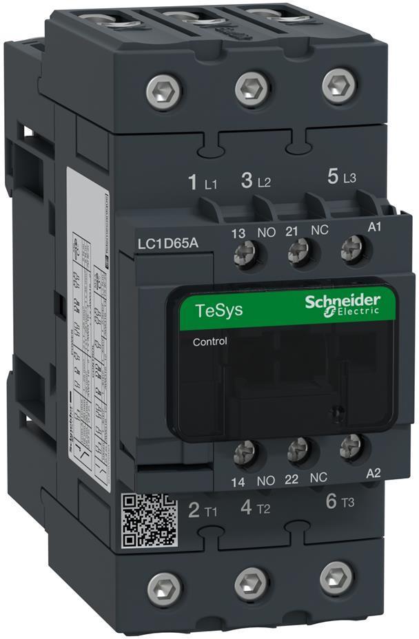 Контактор TeSys D 3P 30kW (65A AC-3) 1NO-1NC 48V 50/60Hz EverLink SE | JAR Computers Контактор TeSys D 3P 30kW (65A AC-3) 1NO-1NC 48V 50/60Hz EverLink SE
