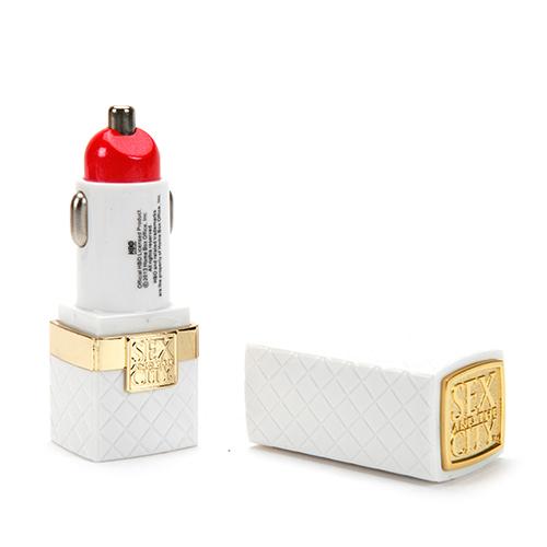 Луксозно зарядно за кола за iPhone, iPad и мобилни устройства - TTAF SATC Lipstick USB Car Charger 2.1A (бял) | JAR Computers Луксозно зарядно за кола за iPhone, iPad и мобилни устройства - TTAF SATC Lipstick USB Car Charger 2.1A (бял)