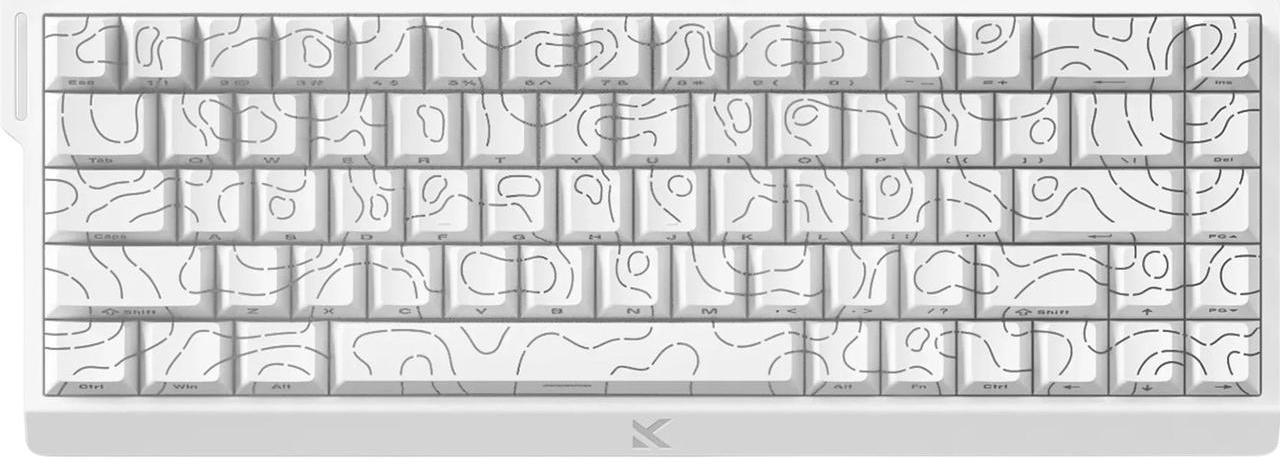 Механична клавиатура MCHOSE - Ace 68, Ice Rhino Magnetic Switch, RGB, бяла | JAR Computers Механична клавиатура MCHOSE - Ace 68, Ice Rhino Magnetic Switch, RGB, бяла