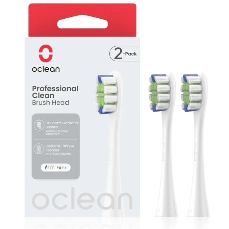 Накрайник за четки за зъби Oclean Professional clean -2 pack White P1C1 W02-N