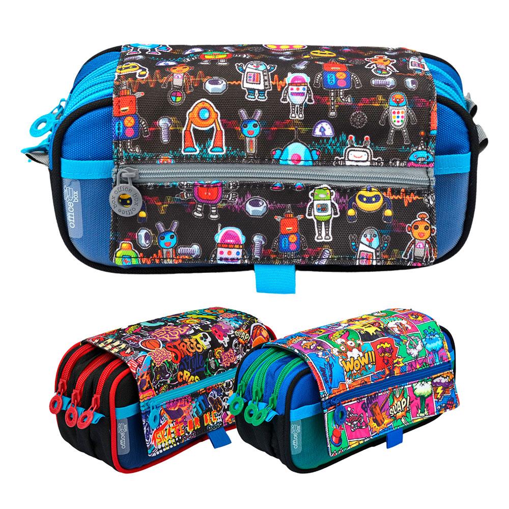 Несесер OfBox Colorline за момче 3 ципа | JAR Computers Несесер OfBox Colorline за момче 3 ципа