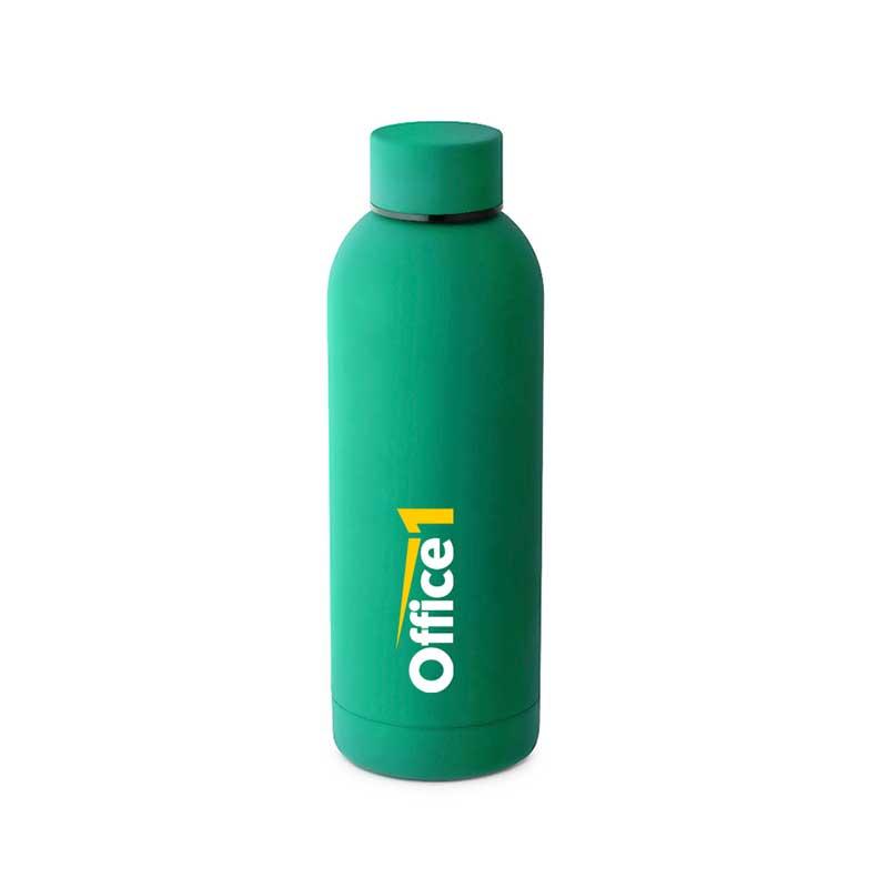 Office 1 Бутилка, рекламна, метална, 6.5 х 24 cm, 500 ml, зелена | JAR Computers Office 1 Бутилка, рекламна, метална, 6.5 х 24 cm, 500 ml, зелена