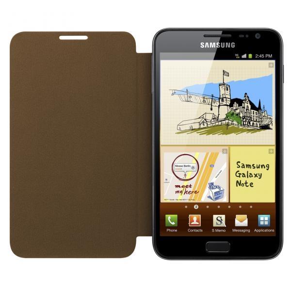 Оригинален кожен калъф за Samsung Galaxy Note - Samsung Flip-Case (кафяв) | JAR Computers Оригинален кожен калъф за Samsung Galaxy Note - Samsung Flip-Case (кафяв)