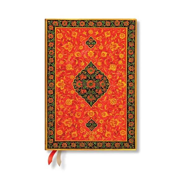 Paperblanks Планер Layla, Midi, 1 ден на страница, твърда корица, 208 листа, за 2026 година | JAR Computers Paperblanks Планер Layla, Midi, 1 ден на страница, твърда корица, 208 листа, за 2026 година