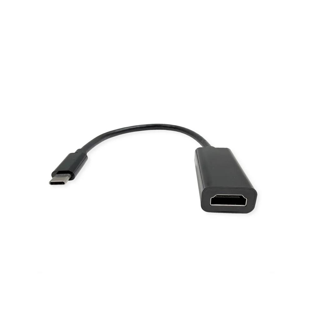 ROLINE 12.03.3234 :: Type C - HDMI кабелен адаптер, 8K60Hz, M/F, черен | JAR Computers ROLINE 12.03.3234 :: Type C - HDMI кабелен адаптер, 8K60Hz, M/F, черен