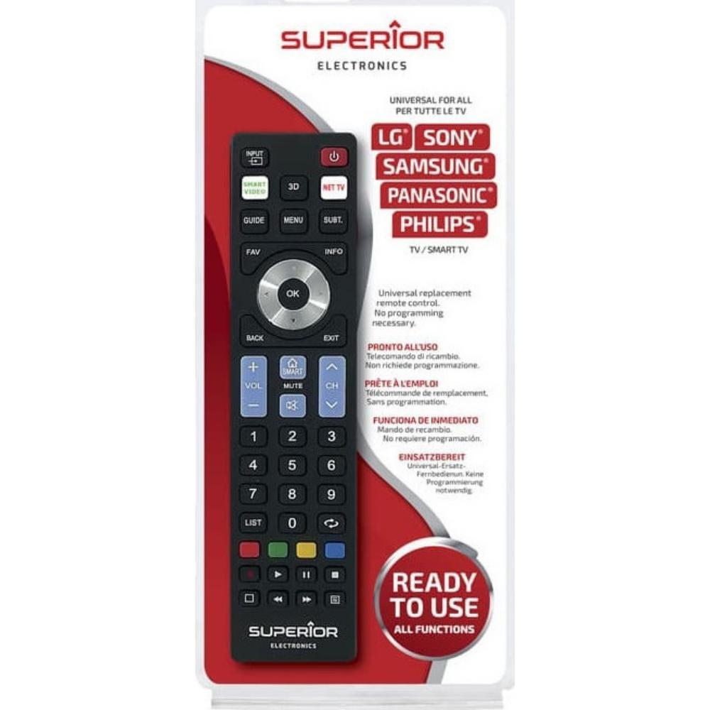 Superior Τηλεχειριστήριο Αντικατάστασης Multibrand Ready5 Smart για Samsung, LG, Sony, Panasonic, Philips - Plug & Play (SUPTRB019) (SPRSUPTRB019) | JAR Computers Superior Τηλεχειριστήριο Αντικατάστασης Multibrand Ready5 Smart για Samsung, LG, Sony, Panasonic, Philips - Plug & Play (SUPTRB019) (SPRSUPTRB019)