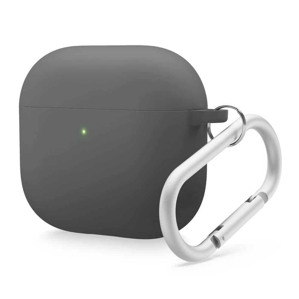 Твърд силиконов кейс с карабинер за Apple AirPods 4 - Elago AirPods 4 Liquid Hybrid Hang Case (черен) | JAR Computers Твърд силиконов кейс с карабинер за Apple AirPods 4 - Elago AirPods 4 Liquid Hybrid Hang Case (черен)
