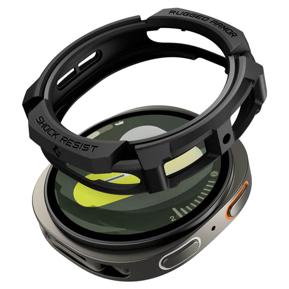 Удароустойчив TPU кейс за Samsung Galaxy Watch 8 44мм - Spigen Rugged Armor Case (черен) | JAR Computers Удароустойчив TPU кейс за Samsung Galaxy Watch 8 44мм - Spigen Rugged Armor Case (черен)