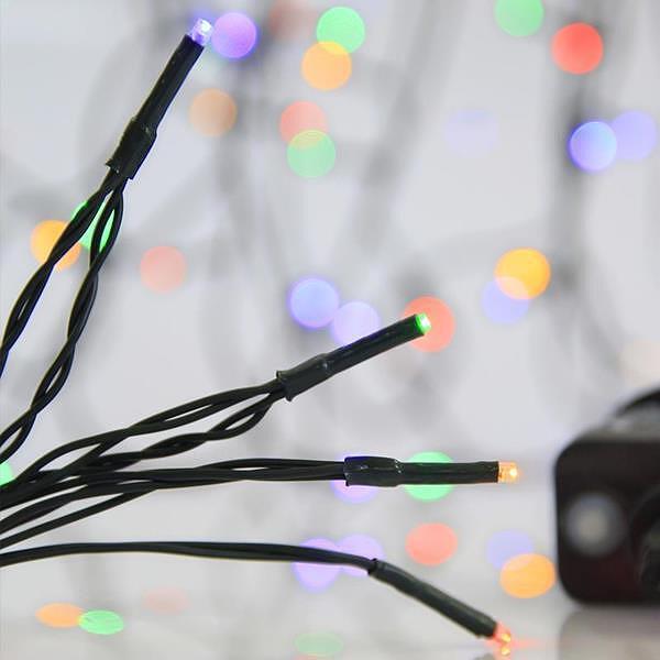 180 LED лампички с 8 функции, зелен кабел и мулти светлина | JAR Computers 180 LED лампички с 8 функции, зелен кабел и мулти светлина