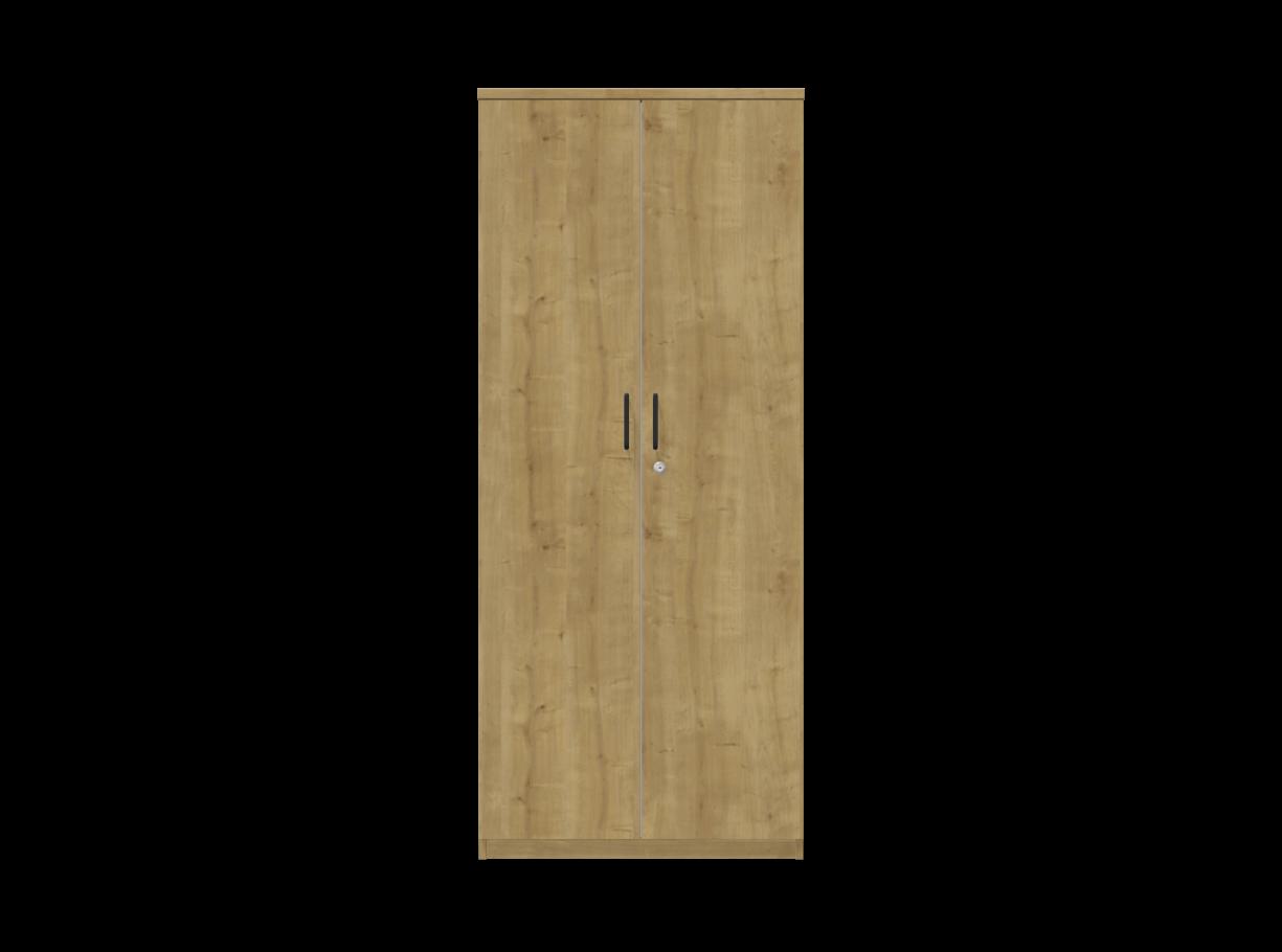 Двукрилен гардероб Easy Space D2, 800х445х1895мм, ПДЧ 25 мм, черна метална дръжка, дъб Хамилтън | JAR Computers Двукрилен гардероб Easy Space D2, 800х445х1895мм, ПДЧ 25 мм, черна метална дръжка, дъб Хамилтън